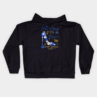 April Queen Birthday Kids Hoodie